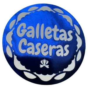 Genérico - Sticker Galletas Caseras Azul 38Mm 100Un Azul