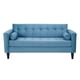 thumbnail image 2 of Living Retro Sofa 3 Cuerpos + 2 Sofá 1 Cuerpo Felpa Azul Petroleo, 2 of 6