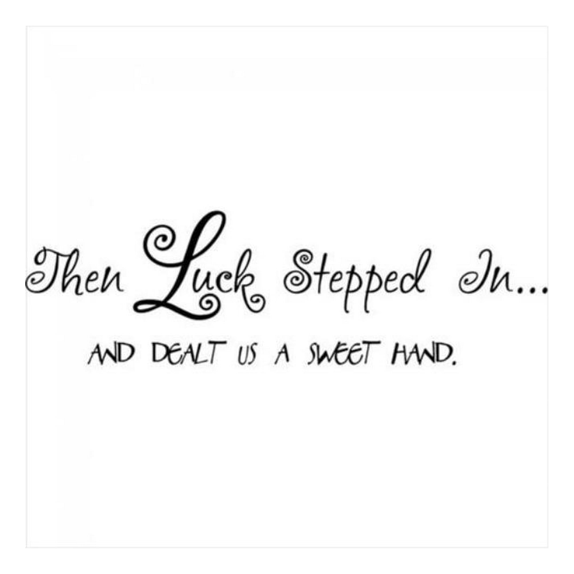 Rienda Libre Graphics - Decomural Luck Stepped In Inspirational Ws-15108