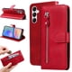 thumbnail image 1 of Funda con Cremallera para Samsung Galaxy A05s, Carcasa Cartera de Cuero PU con Soporte y Tarjetero, 1 of 6