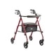 thumbnail image 1 of Rollator Walker Medline Superlight plegable de aluminio rojo, 1 of 6