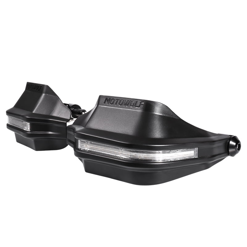 Cubre Puños Para Motociclismo Con Luces Led Motowolf 3702b
