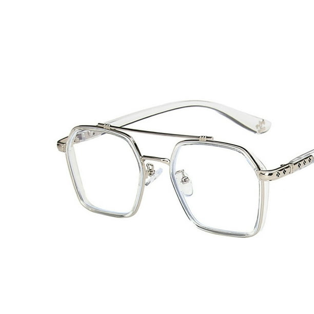 Trendy Blue Ray Cut Full Rim Eyeglasses for Men and Women - Square Spectacle Frame for Fashionable Style