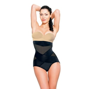 A3D - Pack 2 Faja Reductora T L Negra Y Beige Velfom Cross