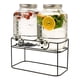 thumbnail image 1 of Dispensador De Bebidas Jarro De Vidrio Doble Para Jugos 4l, 1 of 10