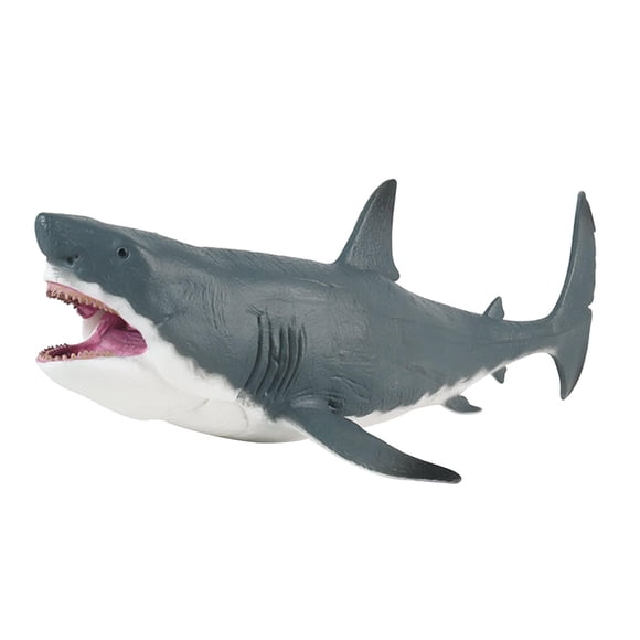Animal Simulation Figure Collection Ancient Plastic Creature Toy Set Prehistoric Monster Gift Megalodon Big Shark Fish Modelo para niños