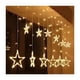 thumbnail image 2 of Guirnalda De Luces Estrellas Cascadas Navidad Decoracion Amarillo, 2 of 3