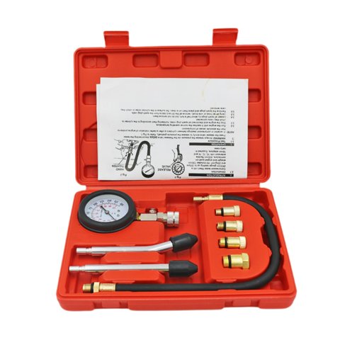 Ioensy - Juego De Probador De Compresión De Motor Portátil 0-300 Psi Con Medidor De Prueba De Caja De Almacenamiento