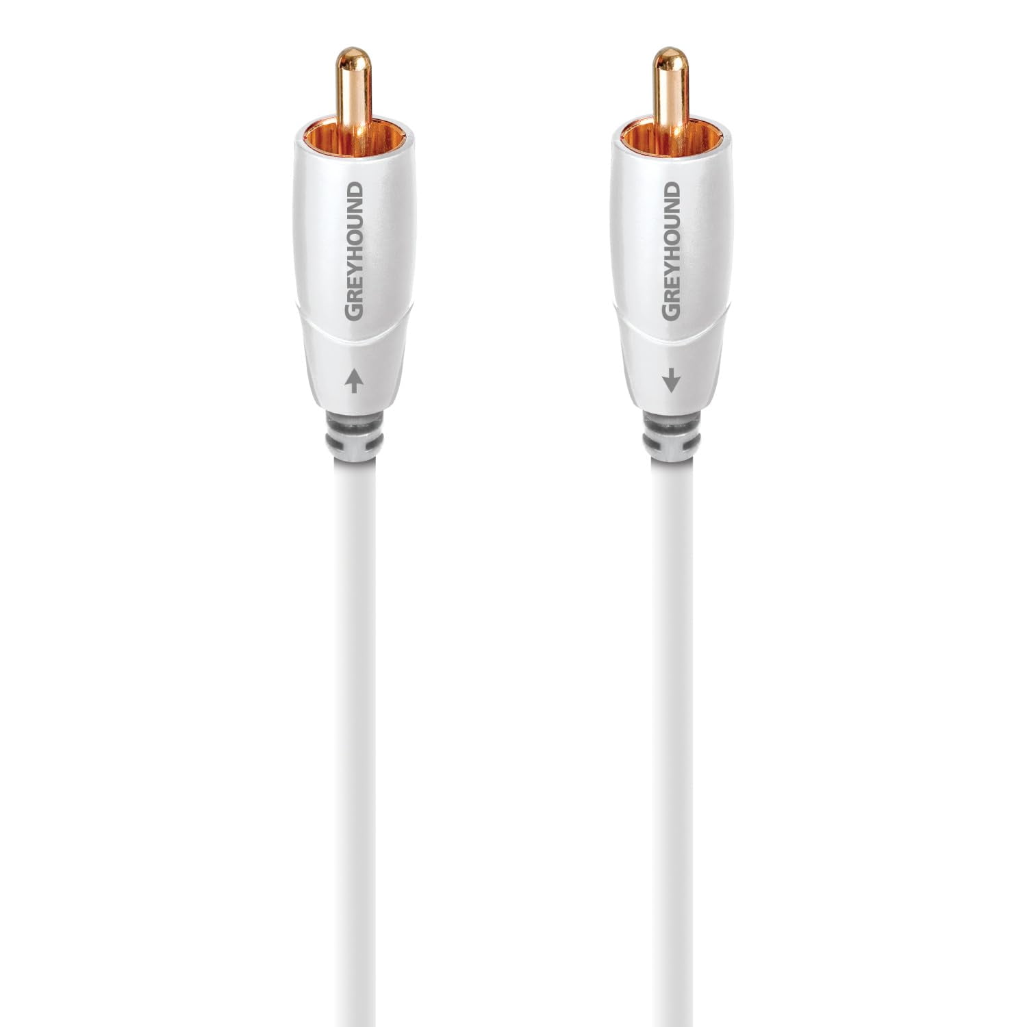 Cable Rca Para Subwoofer Audioquest Greyhound De 3 M, Blanco (ghound03)