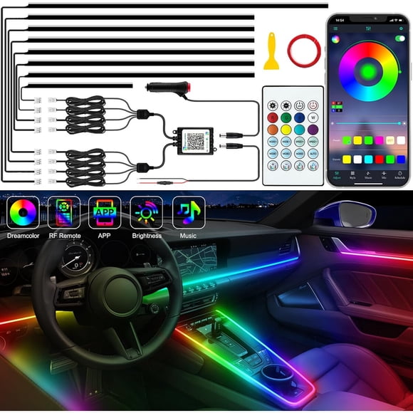 Tira LED Interior Jushope Acrílico Dreamcolor RGB 12V