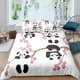 thumbnail image 1 of x665 Bed SheetsDuvet Cover Cute Panda Bedding Set for Bedroom Decor Black White Bear Panda Bedding Cartoon Bedding Set for Childern Boys Girls 3-Piece Bedding Set (1 Duvet Cover + 2 Pillow Shams) nj66, 1 of 5