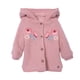 thumbnail image 1 of Chaleco Bebé Niña Forrado Coral Fleece con Gorro Rosado, 1 of 3