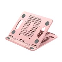 Bothyi - Base Plegable Ajustable Para Portátil, 8 Posiciones, Para Escritorio, Dormitorio, Sala De Estar, Color Rosa