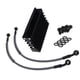 thumbnail image 5 of Enfriador de aceite para motocicleta, conjunto de radiador de aceite de aluminio universal apto para Monkey 125cc 140cc, duradero, fácil de instalar, Negro, 5 of 5