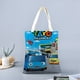 thumbnail image 2 of Tayo the Little Bus Bolso de tela con estampado de lienzo para mujer, bolsa de compras reutilizable y estética, con cremallera interior, regalo para mujer,40*45cm., 2 of 6