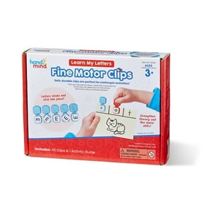Fine Motor Clips Hand2Mind Learn My Letters Para Niños En Edad Preescolar