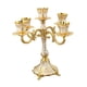 thumbnail image 1 of Soportista De Velas De Metal Con Candelabro Elegante Decoración De Escritorio Candelabra Gold 5 Arms, 1 of 5