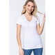 thumbnail image 1 of Top Corto de Punto Henley con Cuello en V y Manga Corta, 1 of 4
