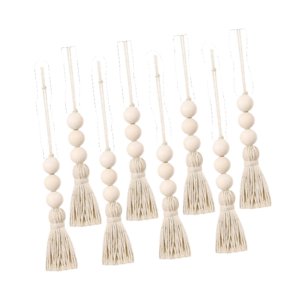 Magideal - 8 Adornos De Borlas, Colgantes De Borlas, Decoración Colgante, Arte De Pared, Decoración Para Cortinas, Fondo, Dormitorio, Sala De Estar, Decoración D