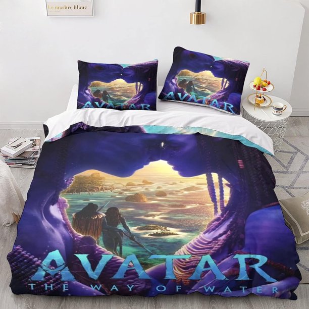Cartoon Print Avatar Bedding Set 3D Print Duvet Cover Pillowcase Queen & King The Way of Water Printed Bed Sets Bed Sheets