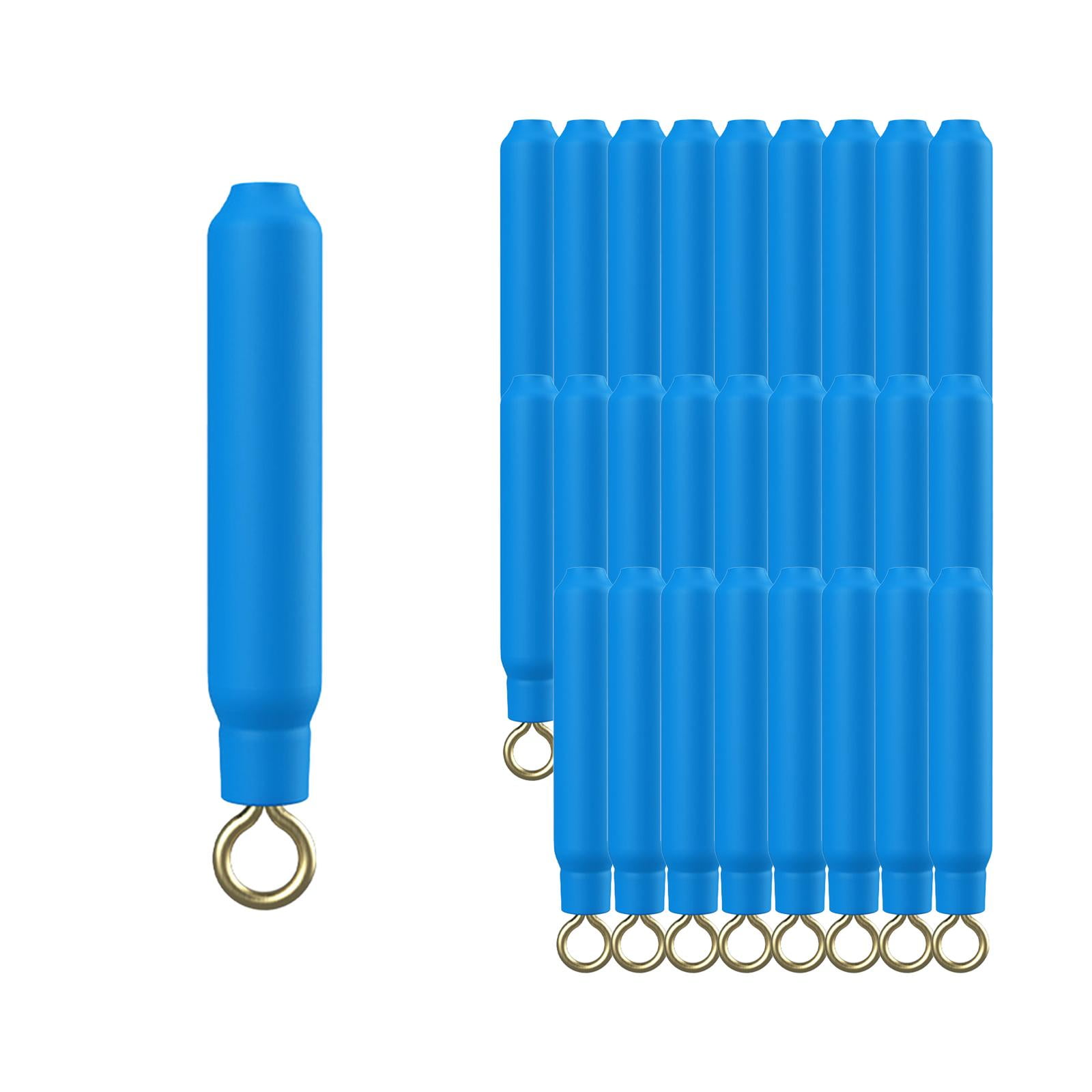 Ioensy - 30x Flotadores De Pesca Giratorios Asiento Flotante Inserto De Silicona Soporte De Flotador De Deriva Mediano