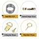 thumbnail image 4 of Kit para colgar cuadros Mr. Pen, 220 unidades, con perchas y clavos, 4 of 8