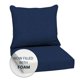 thumbnail image 4 of Juego de Cojines para Exterior Arden Foam Asiento Profundo 2 Piezas 24x24 Azul, 4 of 9
