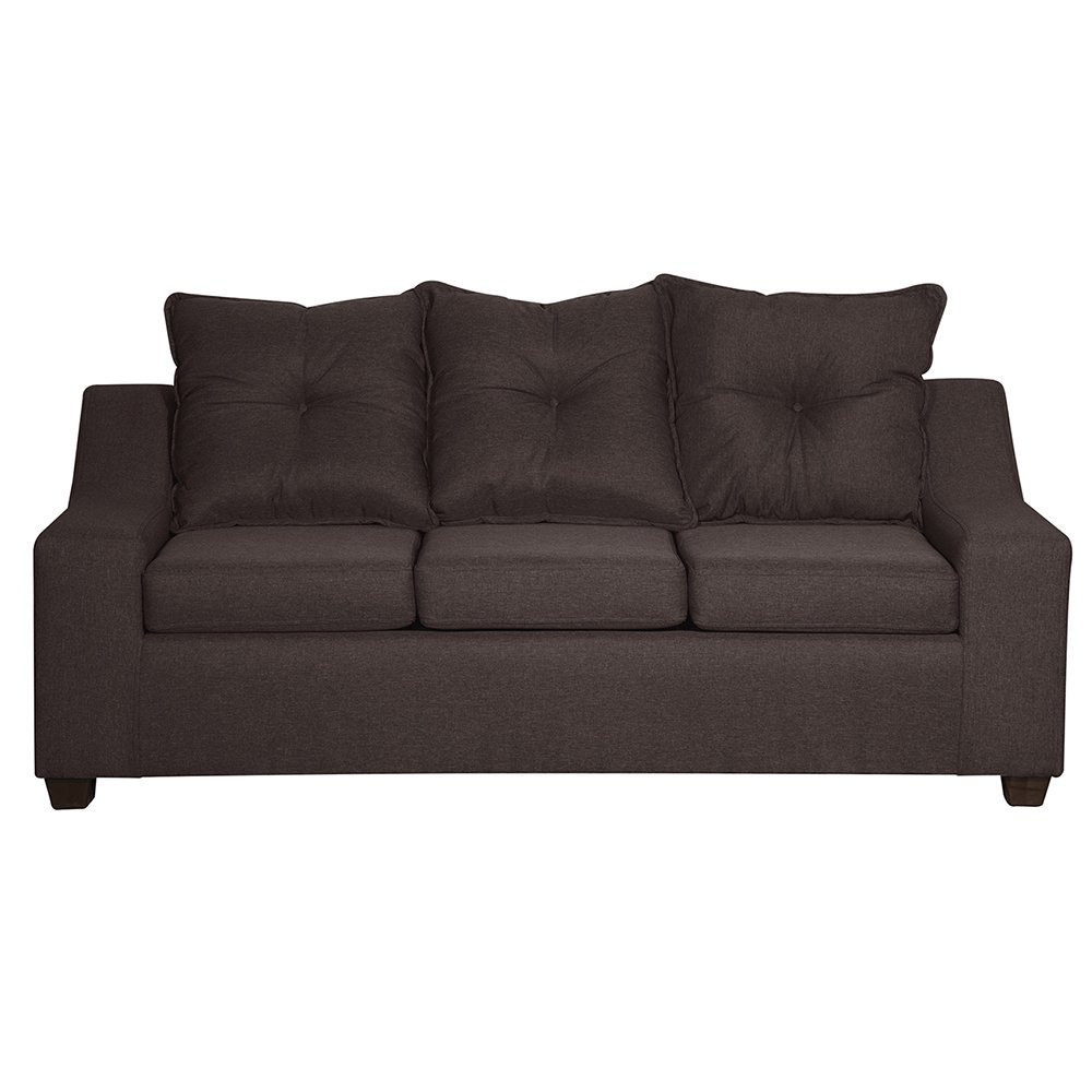 Masel - Sofa 3c Viena Tela Chocolate 190 X 80x90