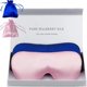 thumbnail image 1 of Antifaz para dormir de seda morera 100 % pura (paquete de 2) de 19 momme, de lujo, para hombres y mujeres, con protección solar eficaz y correa suave y ajustable (azul marino y rosa oscuro)., 1 of 7