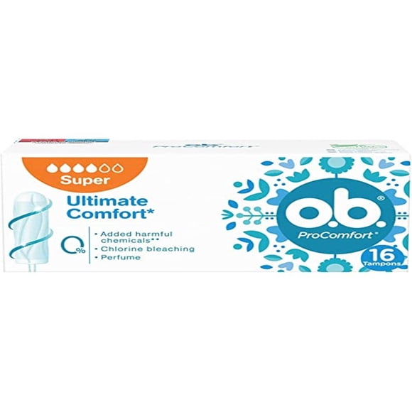 Tampones o.b. Pro Comfort Super Paquete de 16