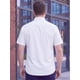 thumbnail image 3 of INSPIRE CHIC Camisa de Vestir para Hombre Grande y Alto de Manga Corta con Botones para Oficina y Negocios 3XL Blanco, 3 of 5