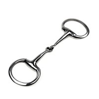 Magideal - Bocado De Acero Inoxidable Para Caballos, Bocado De Entrenamiento, Bocado Portátil Con Anillos, Bocado Para Boca De Caballo, Bocado Para Masticar Para