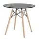 thumbnail image 5 of Juego De Comedor eames Redondo 4 sillas Negro 80 cm, 5 of 8