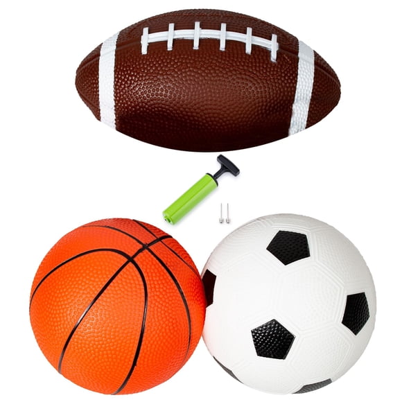 Set de pelotas deportivas New Bounce Soft para niños pequeños con bomba