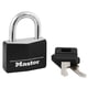 thumbnail image 1 of Padlock Master Lock 141D recubierto de vinilo resistente a la intemperie, 1 of 6