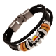 thumbnail image 1 of Pulsera de cuero con dije en forma de calavera one piece, 1 of 3