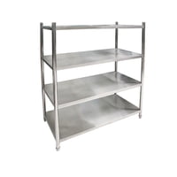 Imahe - Estantería Acero Inox Lisa 90X60X155 Cm