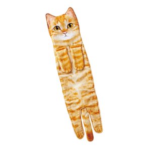 Magideal - Gato Toallas De Mano Divertidas Regalos De Cumpleaños Baño Toalla De Plato Secado De Manos Paños Colgando Absorbente Decorativo Accesorios Suaves Toal , A A