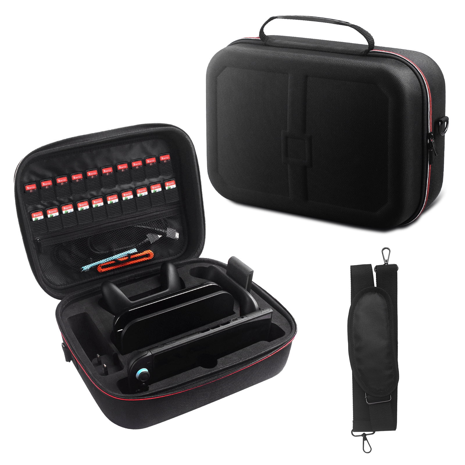 Genérico - Funda De Transporte Para Consola Nintendo Switch 2 Con Almacenamiento Para Accesorios, Bolso De Mano Tipo Bandolera