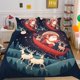 thumbnail image 2 of Christmas Gifts Santa Claus Kids Quilt Duvet Cover Set Bedroom Decor3-Piece Bedding Set, 2 of 5