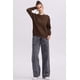 thumbnail image 4 of Jeans Mujer Wide Leg Cinturón Gris Oscuro, 4 of 4
