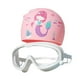 thumbnail image 5 of Juego De Gorro Para Gafas De Natación, Buceo, Jóvenes Creativos, Bonitos Para Pelo Largo Y Corto, Color Blanco, 5 of 5