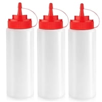 Botellas Para Exprimir Condimentos Norcalway, 350 Ml, A Prueba De Fugas, Paquete De 3