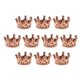 thumbnail image 5 of 10 piezas mini cuentas de encantos de la corona para los hallazgos de joyas que hacen 6 x 11 mm de oro rosa, 5 of 5