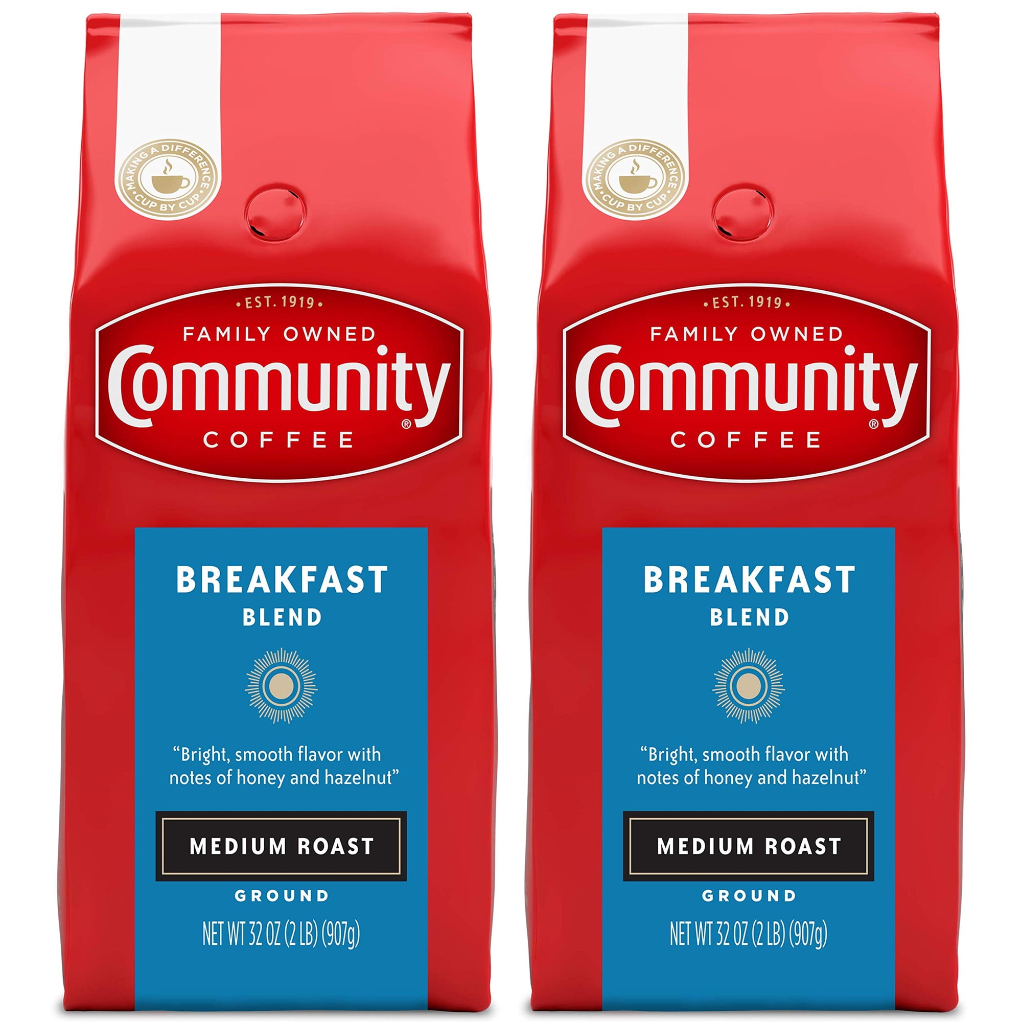 Mezcla Para Desayuno Ground Coffee Community Coffee, 32 Onzas, 2