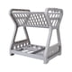 thumbnail image 1 of Modern Double Layer Dish Rack - Keep Your Kitchen Organized with this Stylish Dish Drying Rack - Fits Bowls - Home Kitchen Supplies, 1 of 5