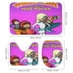 thumbnail image 3 of Juego de Cortina de Ducha y Alfombras Desmarcar WordGirl 4 Piezas, 3 of 6