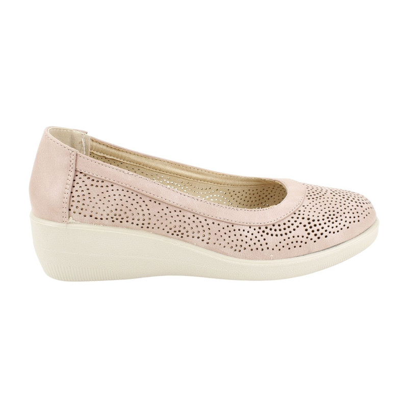 Zapato New Walk Troquelado Rosa