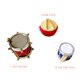 thumbnail image 5 of Set de Mini Instrumentos Musicales Anrher 25 piezas para Casa de Muñecas, 5 of 9