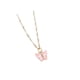 thumbnail image 3 of Trendy Butterfly Forma Colgante Collar De Aleación Simple Para Damas Regalos De Niñas Rosa, 3 of 3